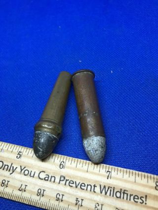 Old Rare Antique Civil War Relic Bullets Burnside And Remington Umc 50 - 70 7