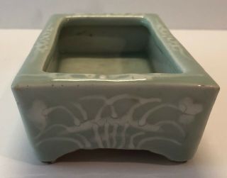 Chinese Antique Celedon Slipware Jardiniere Bulb Planter Pot Bonsai Porcelain 4