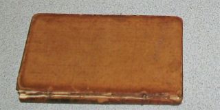 1781 Antique Leather Book W/ Engravings Antiquarian Literary