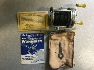 Vintage Shakespeare 1920 Wondereel Model GE Fishing Reel 2