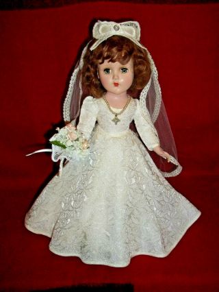 Vintage Unmarked Sweet Sue Doll With Wedding Gown