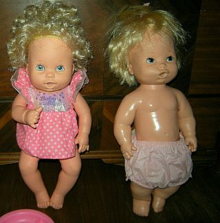 2 Vintage 1973 & 1990 Baby Alive Dolls,  Pre - Owned In