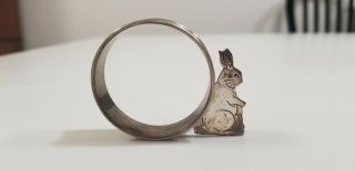 Sterling Silver Baby Bunny Rabbit Napkin Ring
