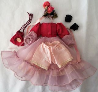 Madame Alexander 1940 Vintage Tagged Outfit For 10” Cloth Little Shaver Doll