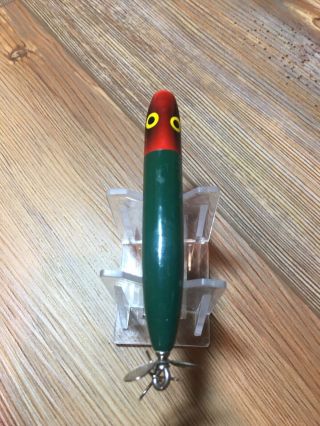 Vintage Fishing Lure Wood’s Manufacturing Poppa Doodle Tough Color Old Bait 2