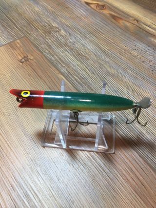 Vintage Fishing Lure Wood’s Manufacturing Poppa Doodle Tough Color Old Bait 3