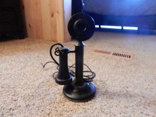 Antique Western Electric American Bell Candle - Stick Telephone