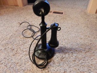 ANTIQUE WESTERN ELECTRIC AMERICAN BELL CANDLE - STICK TELEPHONE 8