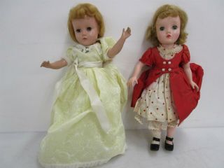 2x Vintage 1950s R&b Arranbee & Madame Alexander 14 Inch Doll