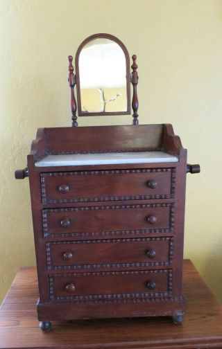 Antique American Victorian Salesman Sample Dresser