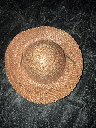 Ginny Or Muffie 8 " Doll Vintage Straw Hat