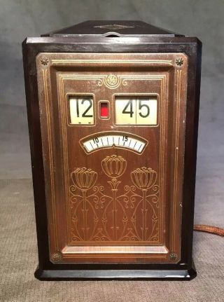 Rare Antique 1930s General Electric Executive Clock Bakelite Ab8b02