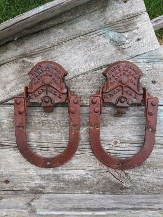 Barn Door Track Rollers Hunt Helm Ferris & Co.  Knox All Barn Rare (matched Pair)