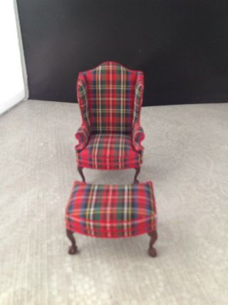 Bespaq Miniature Dollhouse Furniture Sofa,  Chair,  Stool,  Bench 1:12 3