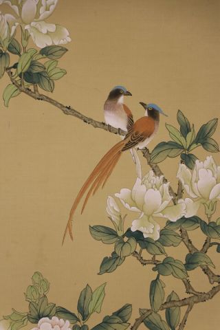 Chinese Hanging Scroll Art Painting " Bird And Flower " E8471