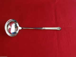 Damask Rose By Oneida Sterling Silver Soup Ladle 10 1/2 " Hhws Custom Made