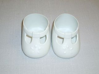 My Child White T - Strap Mary Jane Style Doll Shoes Vintage 1985