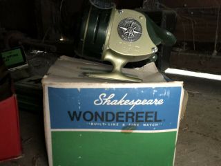 Vintage Shakespeare Wondereel 1700 Ii Dj Spincasting Reel Made In Usa