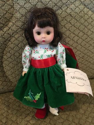 Vintage 8” Madame Alexander Doll - Green Holly