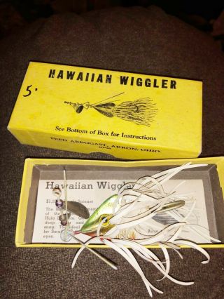 Vintage Fred Arbogast Hawaiian Wiggler Vgc