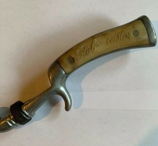 Vintage Stubcaster Casting Fishing Rod Coil Fish Pole