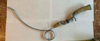 Vintage Stubcaster Casting Fishing Rod Coil Fish Pole 4