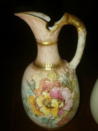 Antique Art Nouveau ' RSTK Turn - Teplitz - Bohemia ' Pitcher Vase Austria 3