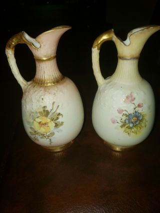 Antique Art Nouveau ' RSTK Turn - Teplitz - Bohemia ' Pitcher Vase Austria 5