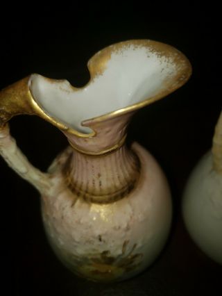 Antique Art Nouveau ' RSTK Turn - Teplitz - Bohemia ' Pitcher Vase Austria 6