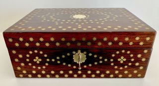 Regency Rosewood Jewelery Box,  Circa 1820