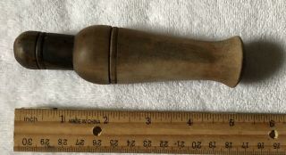 Antique A M BOWLES Little Rock ARKANSAS Classic Vintage Duck Call Hand Made Wood 2