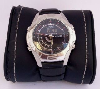 Casio Edifice Efa - 113 Vintage World Time Wr100m Digital Watch 1990s