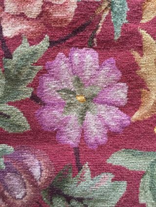 Old tapestry Queen Anne Chair Seat 3