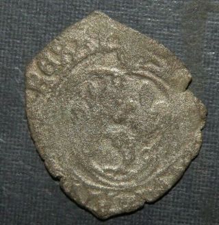 Medieval Billon Silver Coin 1200 - 1300 ' s Crusader Templar Cross Ancient Antique 2 2