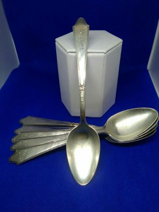Set Of 6 Sterling Tea Spoons By Lust,  Pattern Is Chateau Thierry Each Spoon 27.  6