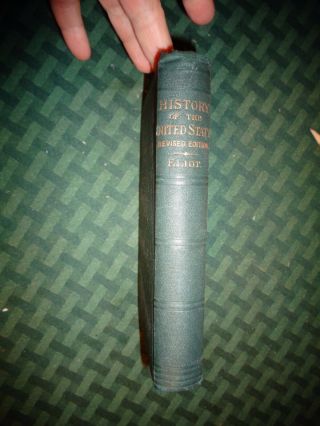History of the United States from 1492 to 1872 Samuel Eliot 1881 antique $0Ship 5