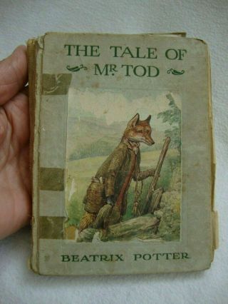 Antique Antiquarian Hardback Book 1912 The Tale Of Mr Tod Beatrix Potter