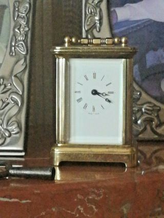 Vintage Swiss Made Miniature Carriage Time Piece
