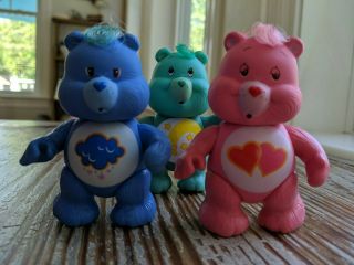 Kenner Vintage Care Bears 1983 Poseable Figures w/Combs 5