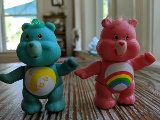Kenner Vintage Care Bears 1983 Poseable Figures w/Combs 7