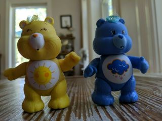Kenner Vintage Care Bears 1983 Poseable Figures w/Combs 8