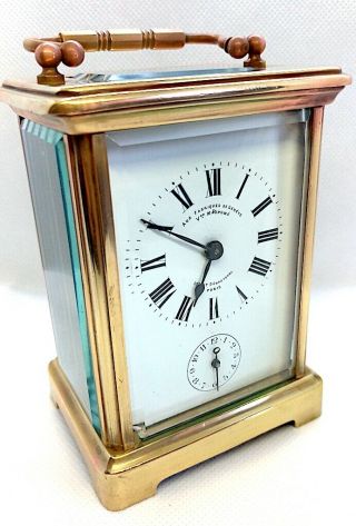 Unique Antique 19th Century French Carriage - Paris Sebastopol Alarm Clock,  часы