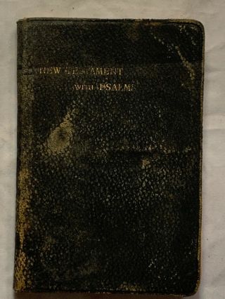 Antique Cambridge Pocket Bible Testament With Psalms