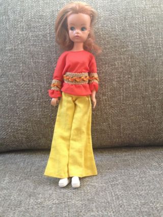 Vintage Redhead Sindy Pedigree Doll Blonde 1960s Dress Shoes Pants Shirt