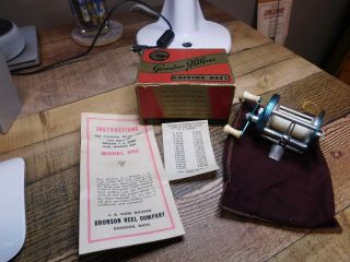 Vintage Bronson J.  A.  Coxe Model 95 C Reel In The Box Usa