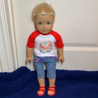 Look - A - Like American Girl Doll 18 " Blonde Hair With Blue Eyes