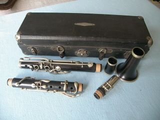 Antique Wood Clarinet,  13 Keys,  Mueller System,  1800 