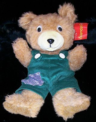 14 " Corduroy Bear Vintage 1980 Plush Stuffed Animal Trudy Toys Don Freeman Mwt