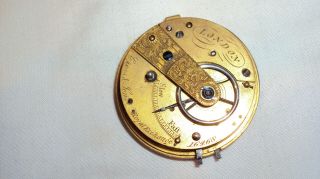 Antique Cross & Sons London Royal Exchange Fusee Pocket Watch Movement Repair