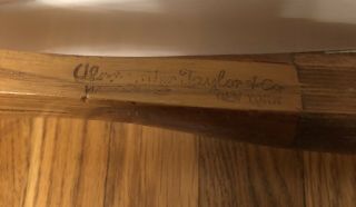 Playable Antique 1920’s Wood Tennis Racket Alexander Taylor NYC Westchester 4